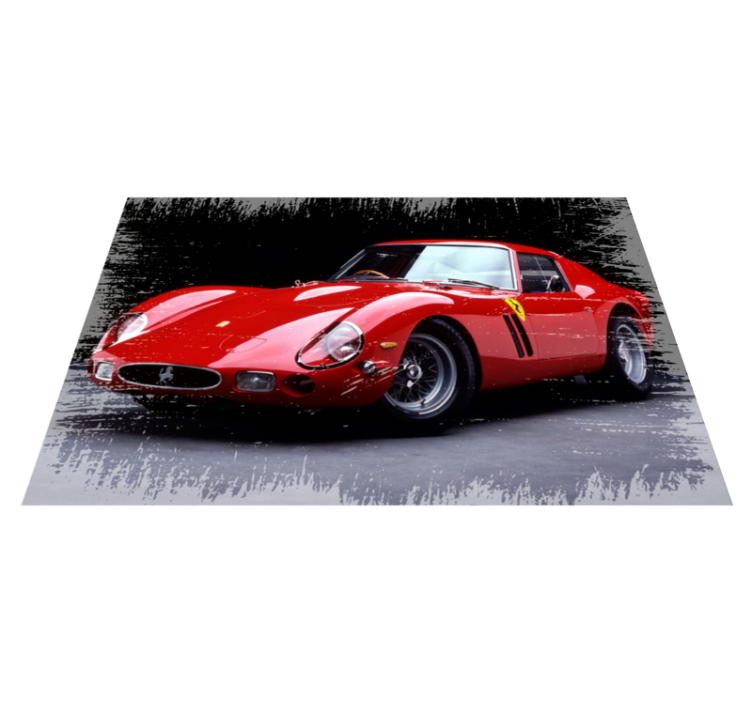 Classic red sports teenager vinyl rug - TenStickers