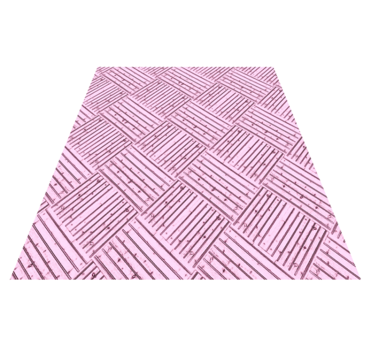 Pink Wood Pattern bathroom vinyl rug - TenStickers