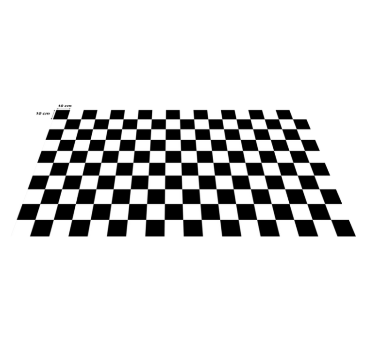 Chess board geometric rugs - TenStickers