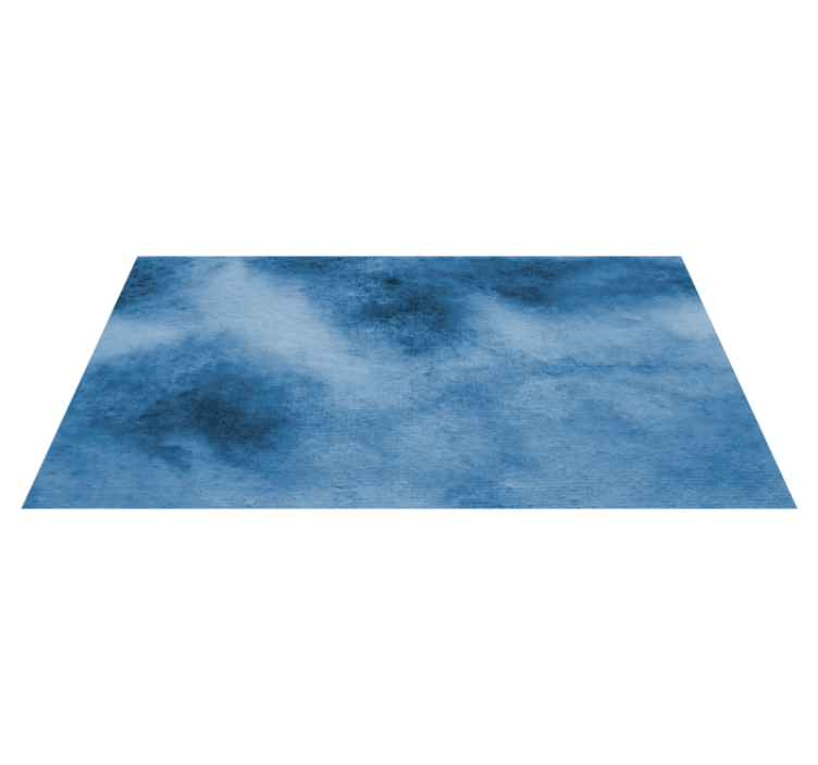 Elegant blue texture watercolor rectangular rug - TenStickers