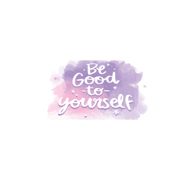 Be Good Yourself custom vinyl rug - TenStickers