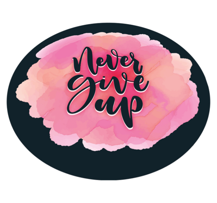 Custom vinyl rug persevere relentlessly - TenStickers