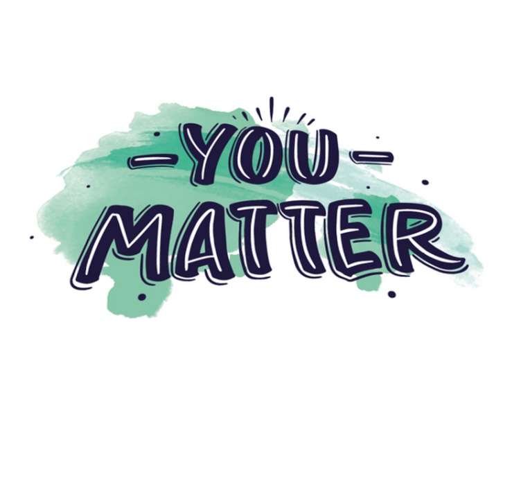 You matter artistic watercolor circular rug - TenStickers