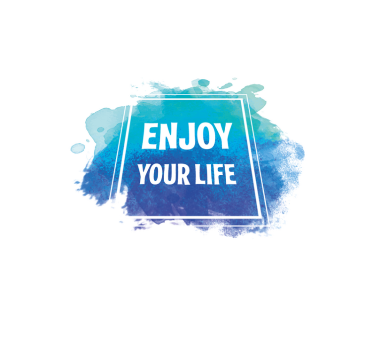 Enjoy your life custom vinyl rug - TenStickers