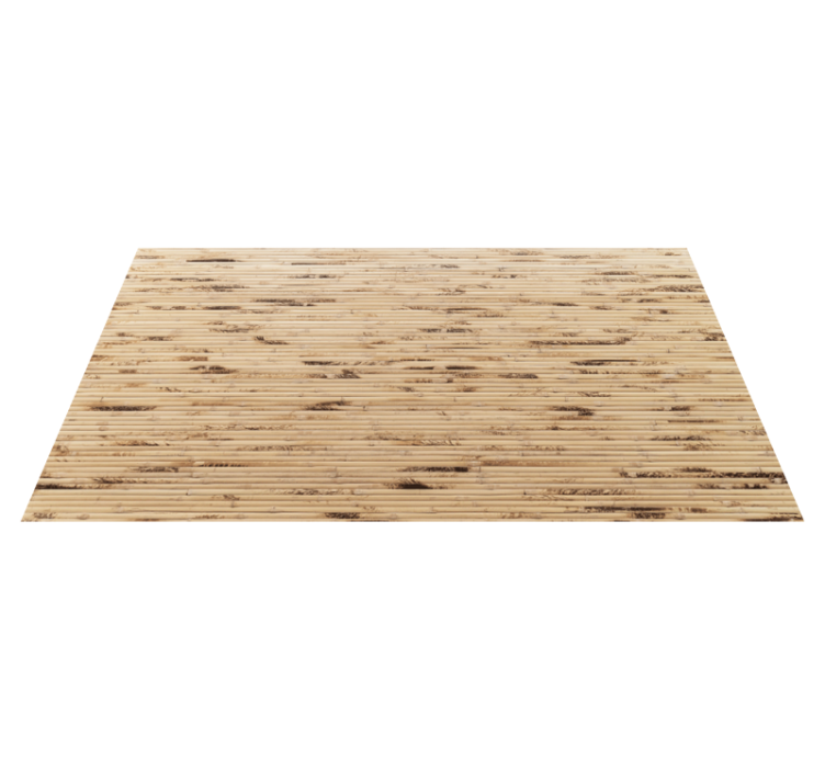 Horizontal brown wooden sticks texture carpet - TenStickers