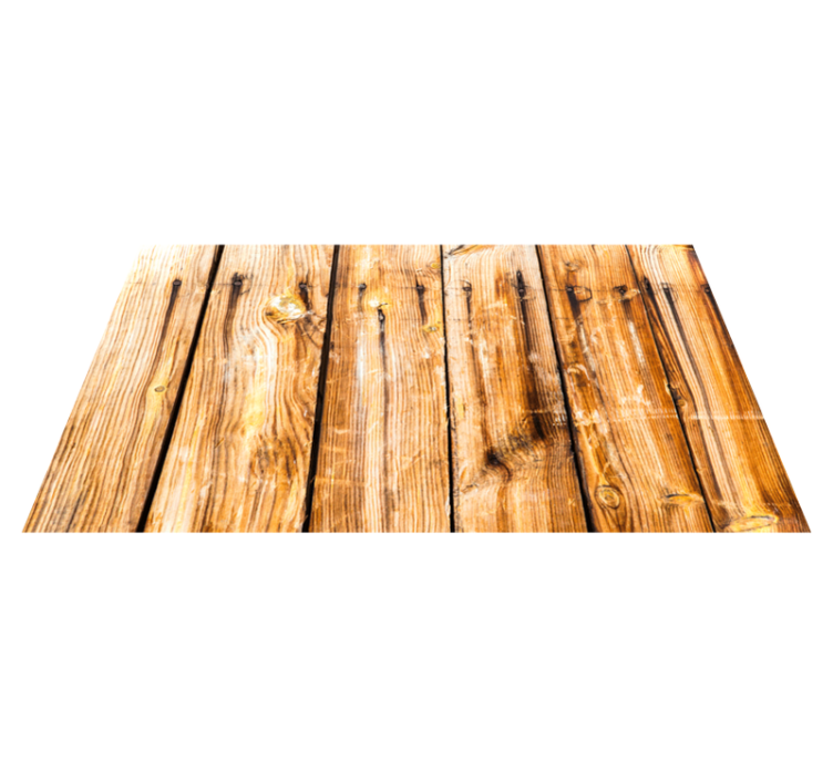 Rustic classic planks wood vinyl rug - TenStickers