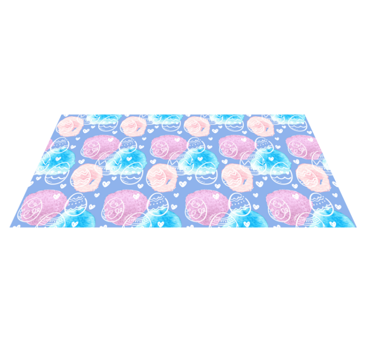 Colorful Easter Eggs vinyl rug - TenStickers