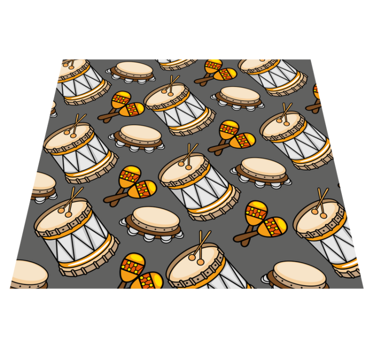 Gaming vinyl rug musical instrument design - TenStickers