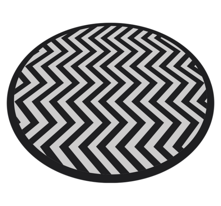 Dynamic Chevron Pattern geometric vinyl rug - TenStickers