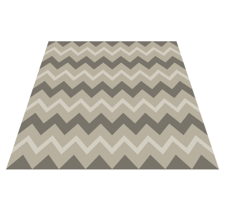 Chevron Stripe Motifs stripes vinyl rug - TenStickers