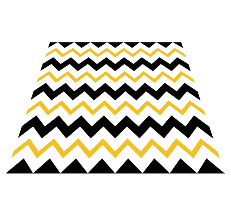 Geometric vinyl rug chevron zigzag design - TenStickers