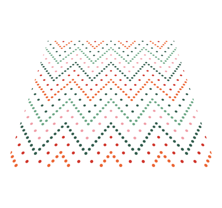 Colorful Chevron Pattern vinyl rug - TenStickers