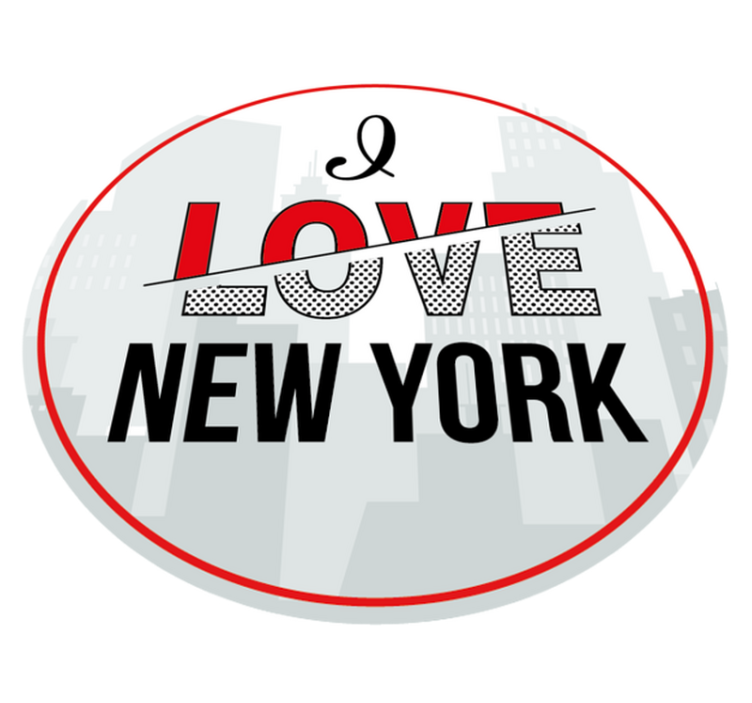 I LOVE NEW YORK custom vinyl rug - TenStickers