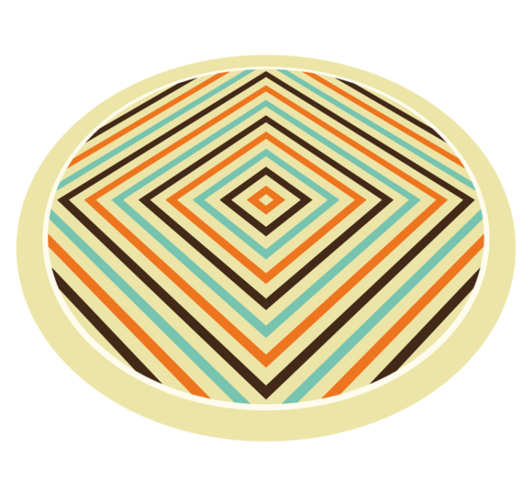 Lively Chevron Style stripes vinyl rug - TenStickers