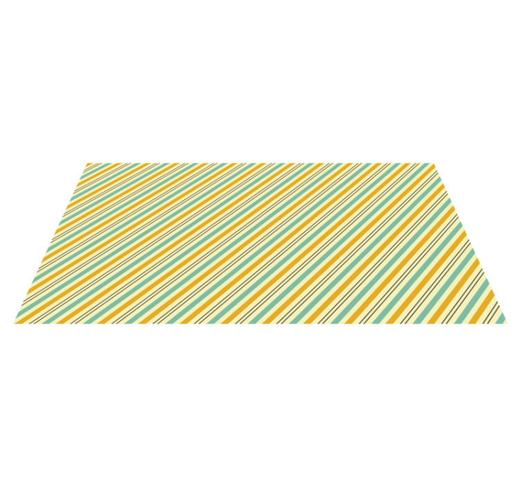 Vintage diagonal tricolor pattern rug - TenStickers