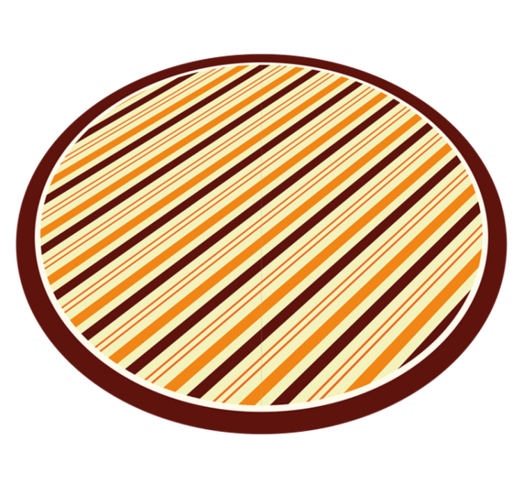 Colorful Striped Style stripes vinyl rug - TenStickers