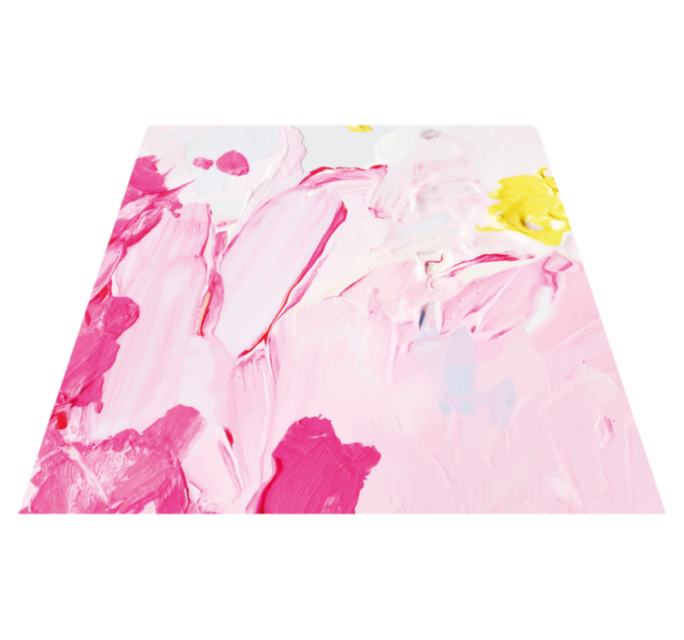 Teenager vinyl rug in abstract brushstrokes design - TenStickers