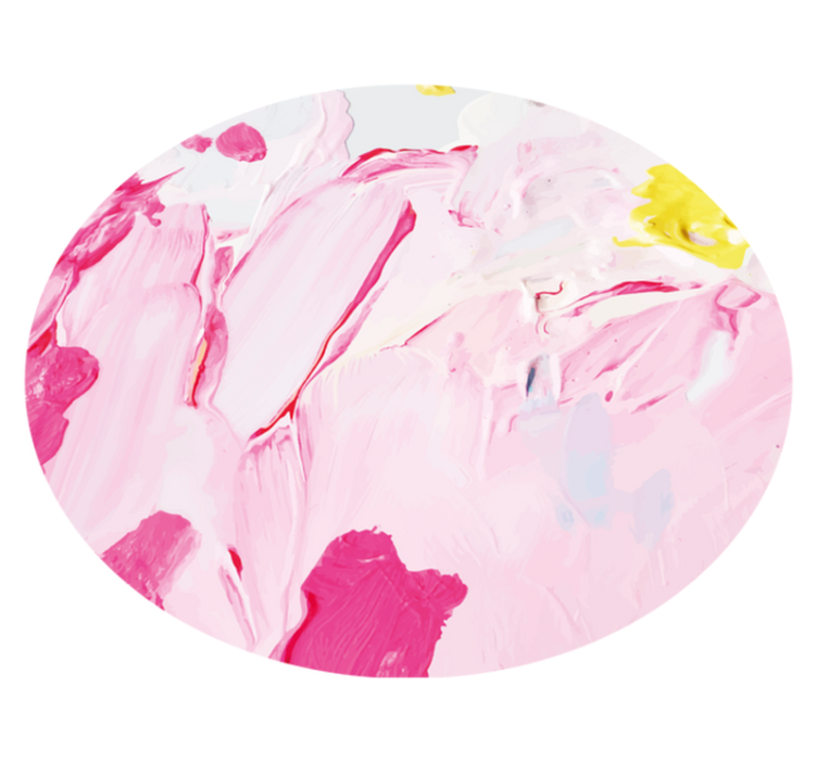 Abstract Floral Splash flower vinyl rug - TenStickers