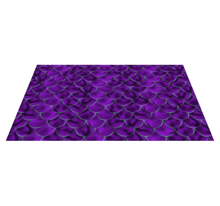 Purple pattern with scales animal print vinyl rug - TenStickers