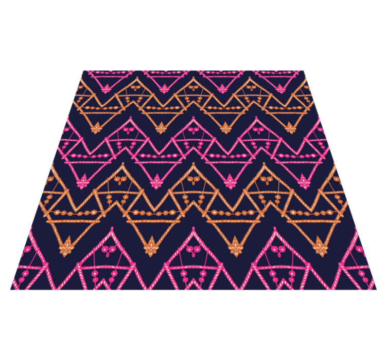 Colorful Tribal Pattern ethnic vinyl rug - TenStickers