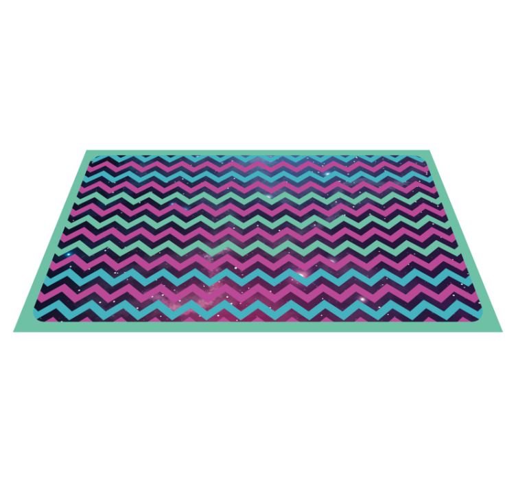Zigzag Pattern geometric vinyl rug - TenStickers