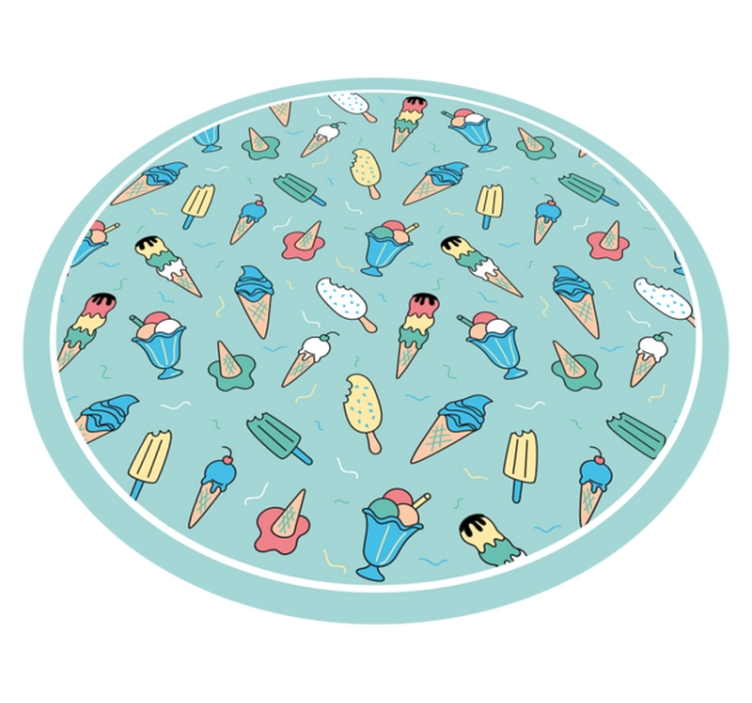 Frozen Treat Joy vinyl rug - TenStickers