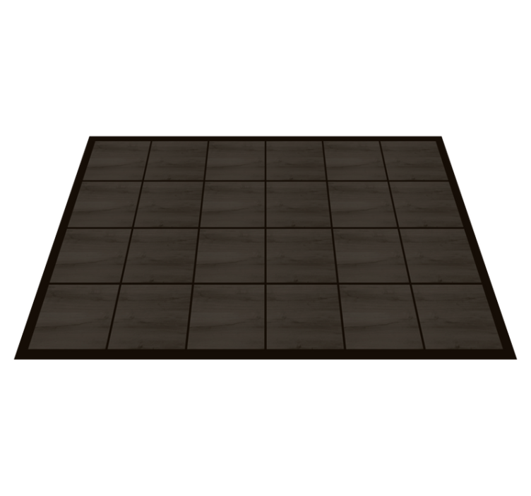Deep Timber Tiles wood vinyl rug - TenStickers