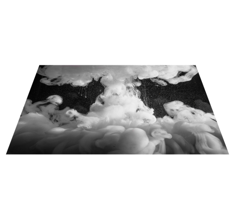 Fluffy Cloud Formation vinyl rug - TenStickers