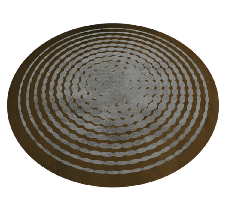 Circular trunk pattern wood vinyl rug - TenStickers