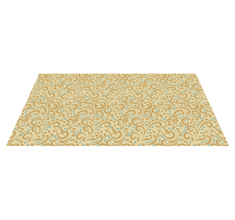 Hand drawn vintage floral pattern vintage rug - TenStickers