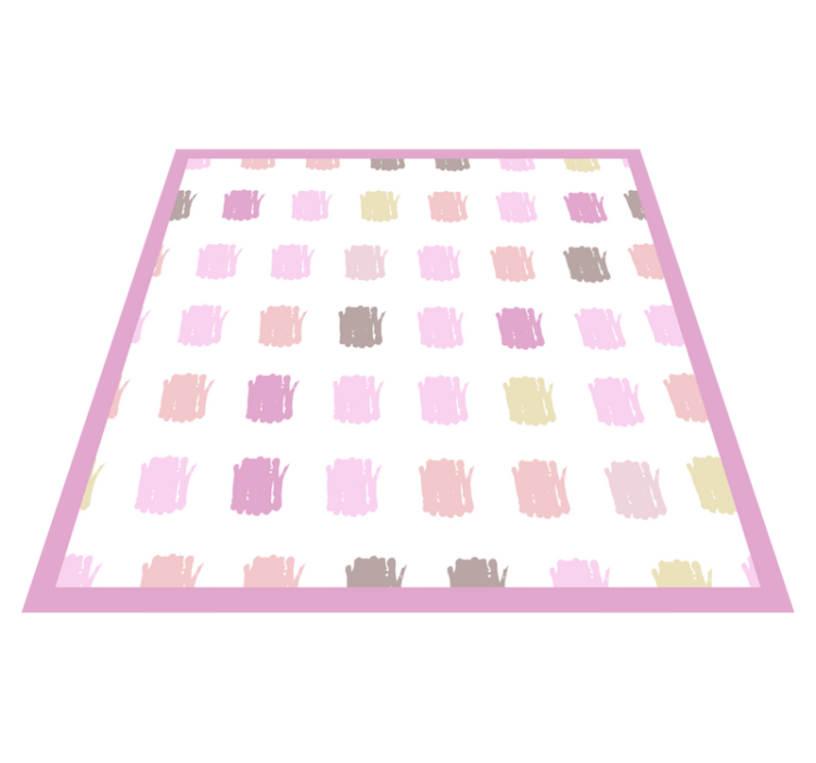 Soft Color Palette textured vinyl rug - TenStickers