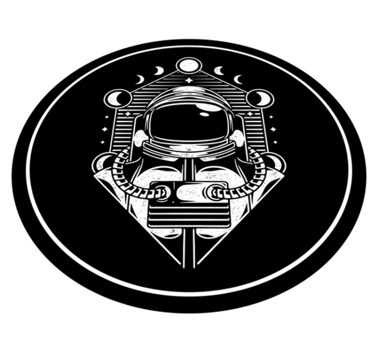 Astronaut Graphic teenager vinyl rug - TenStickers