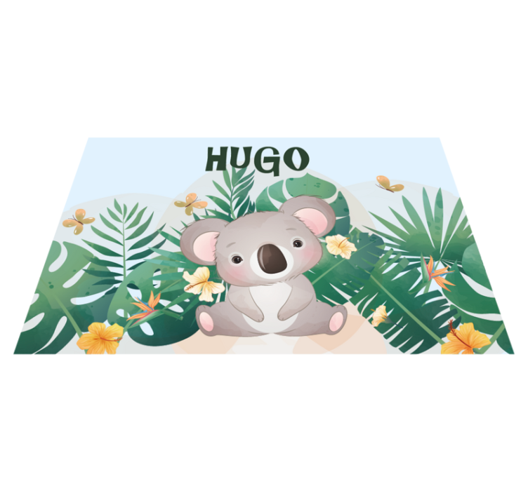 Koala Theme custom vinyl rug - TenStickers