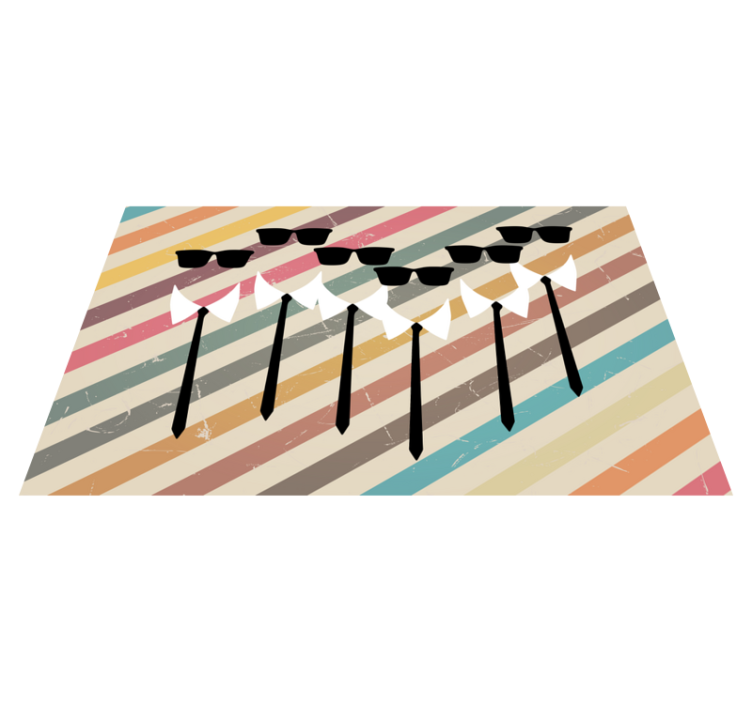 Ties of action movie modern rug - TenStickers