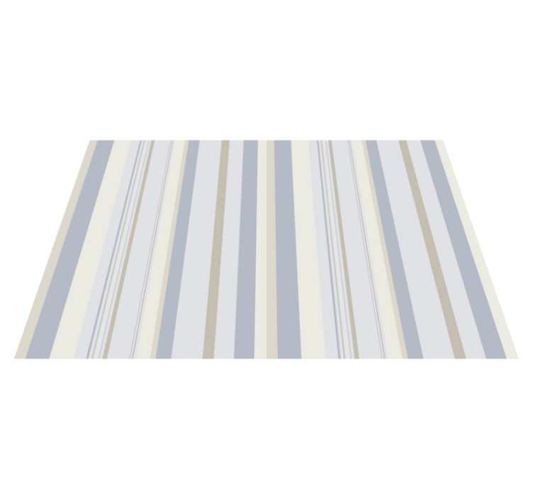 Chic Striped Motif stripes vinyl rug - TenStickers