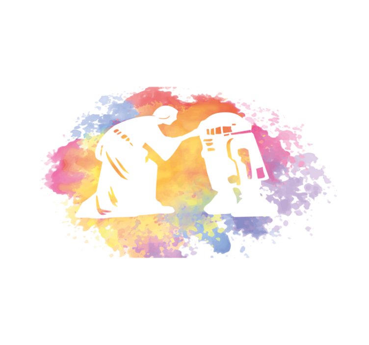 Aquarella galactic saga teenager vinyl rug - TenStickers