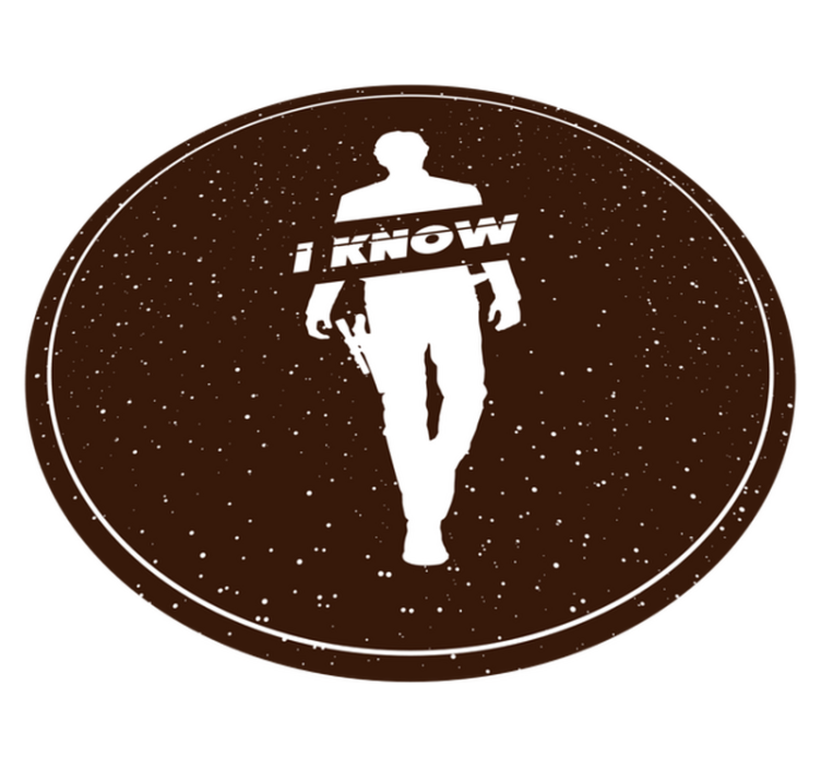 Sleek Silhouette Assertion minimalist vinyl rug - TenStickers