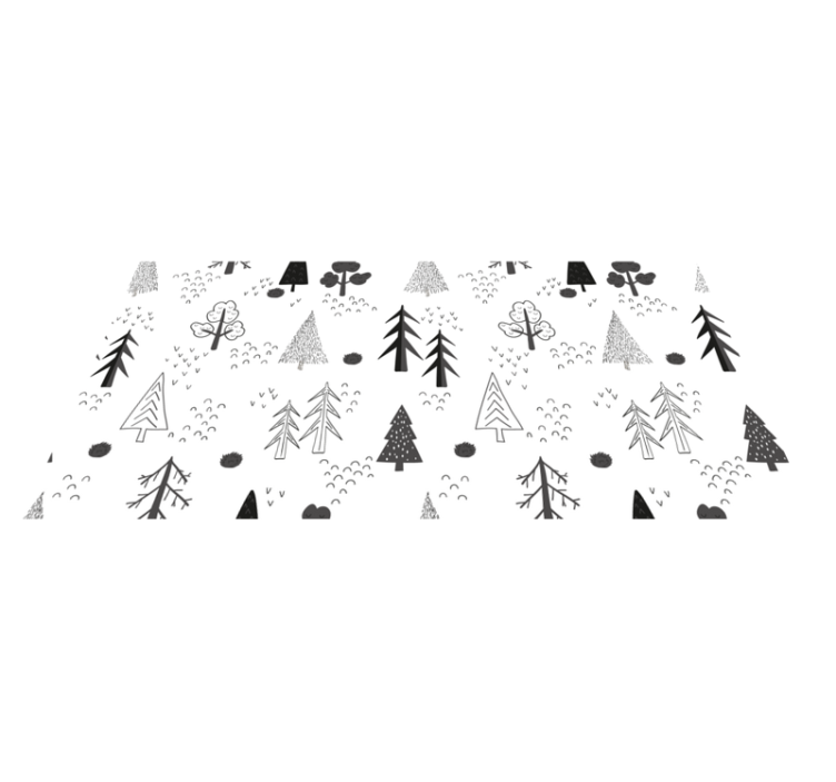 Tree pattern nordic vinyl rug - TenStickers