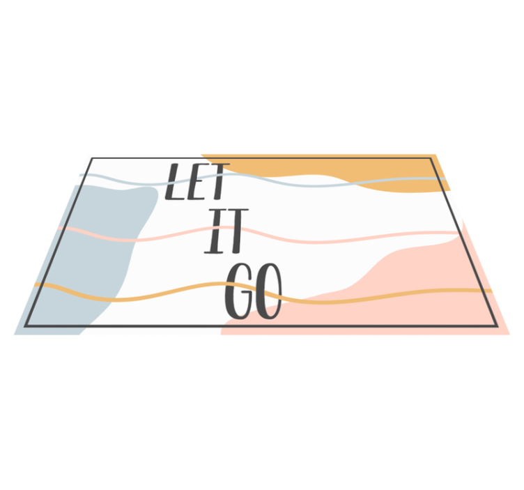 LET IT GO custom vinyl rug - TenStickers