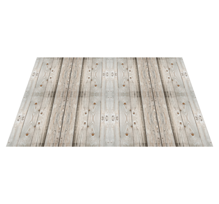 Aged Timber Boards wood vinyl rug - TenStickers
