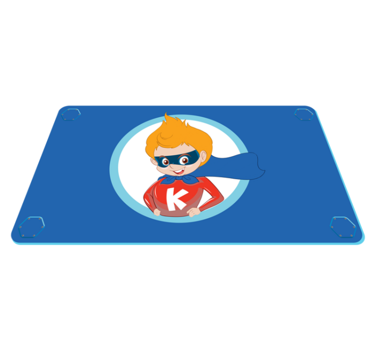Superhero Cartoon Character playroom rug - TenStickers