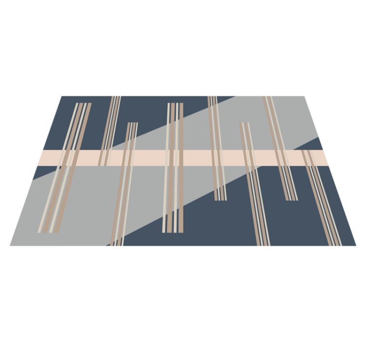 Striped Aesthetic stripes vinyl rug - TenStickers