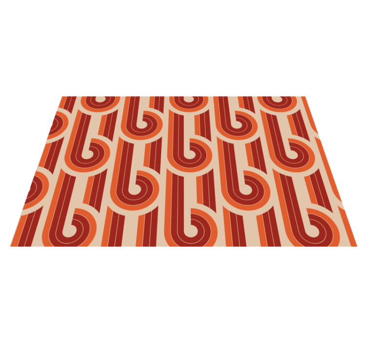 Retro Geometric Pattern geometric rugs - TenStickers