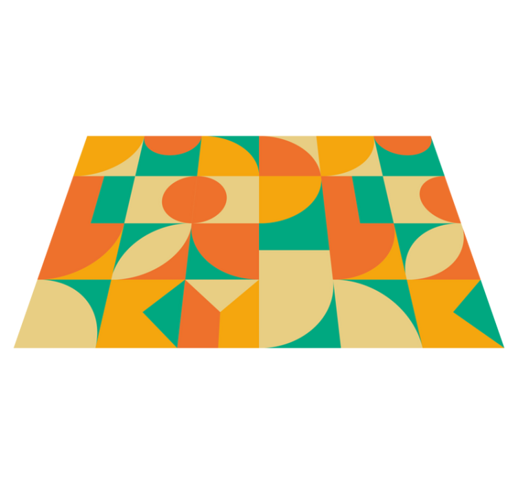 Colorful Geometric Pattern geometric rugs - TenStickers