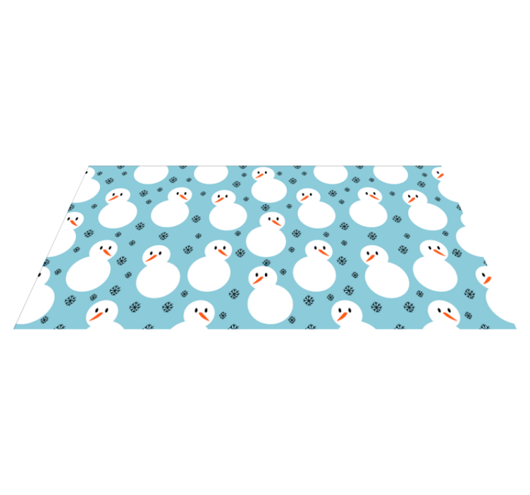 Christmas snowman pattern  vinyl rug - TenStickers
