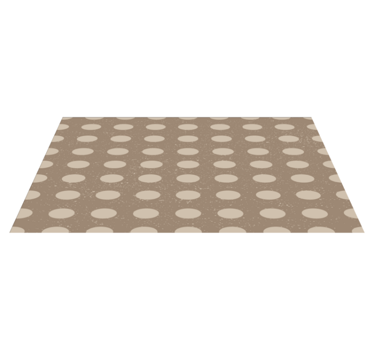 Neutral Polka Dot Pattern stripes carpet - TenStickers
