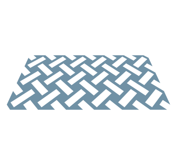 Contrasting Chevron geometric rugs - TenStickers