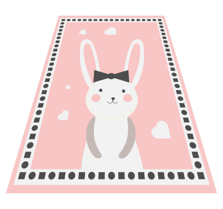 Bunny Nursery Decor playroom rugs - TenStickers