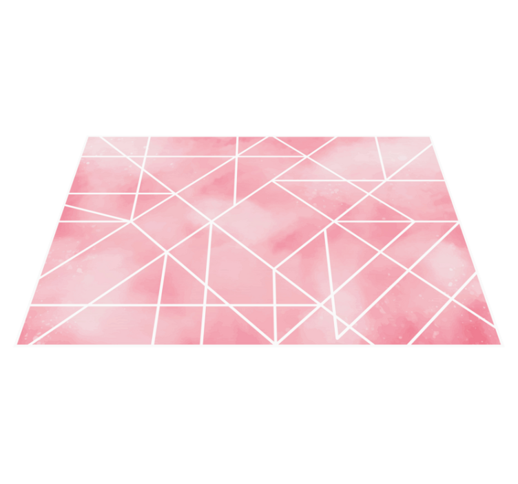 Geometric Pink Pattern geometric rugs - TenStickers