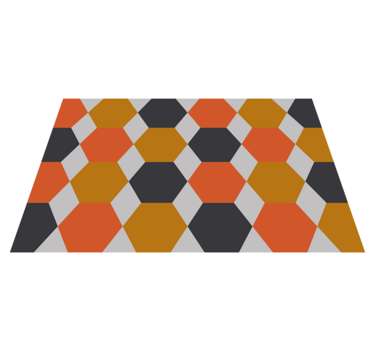 Hexagonal Pattern geometric rugs - TenStickers
